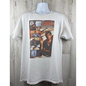 Scarface Movie Official Licensed Distressed T-Shirt Large (21”x29”)
